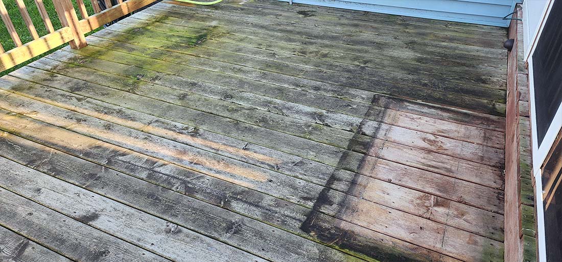 Before Power Washing